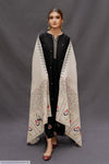 Black Embroidered Lawn 3Pcs Set with Digital Dupatta
