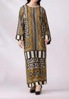 Women Printed Shirt Trouser Set Multicolor Geometric Design