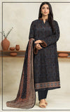Black Printed 3-Piece Lawn Suit for Women
