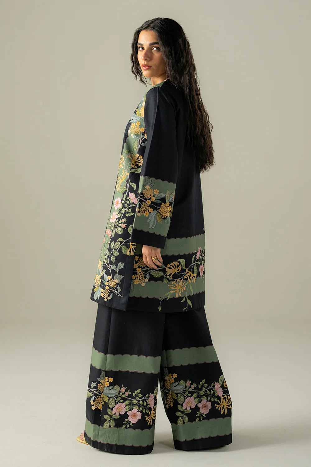 Women's Digital Printed Doria Lawn Co-Ord Set | 2 Piece Ready-to-Wear Summer Outfit