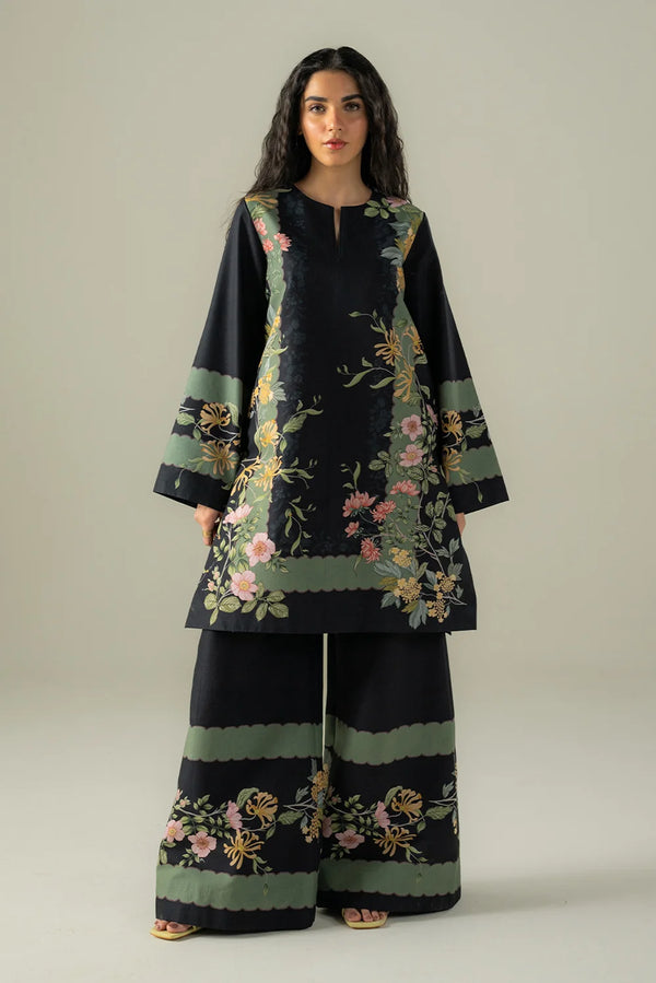 Women's Digital Printed Doria Lawn Co-Ord Set | 2 Piece Ready-to-Wear Summer Outfit