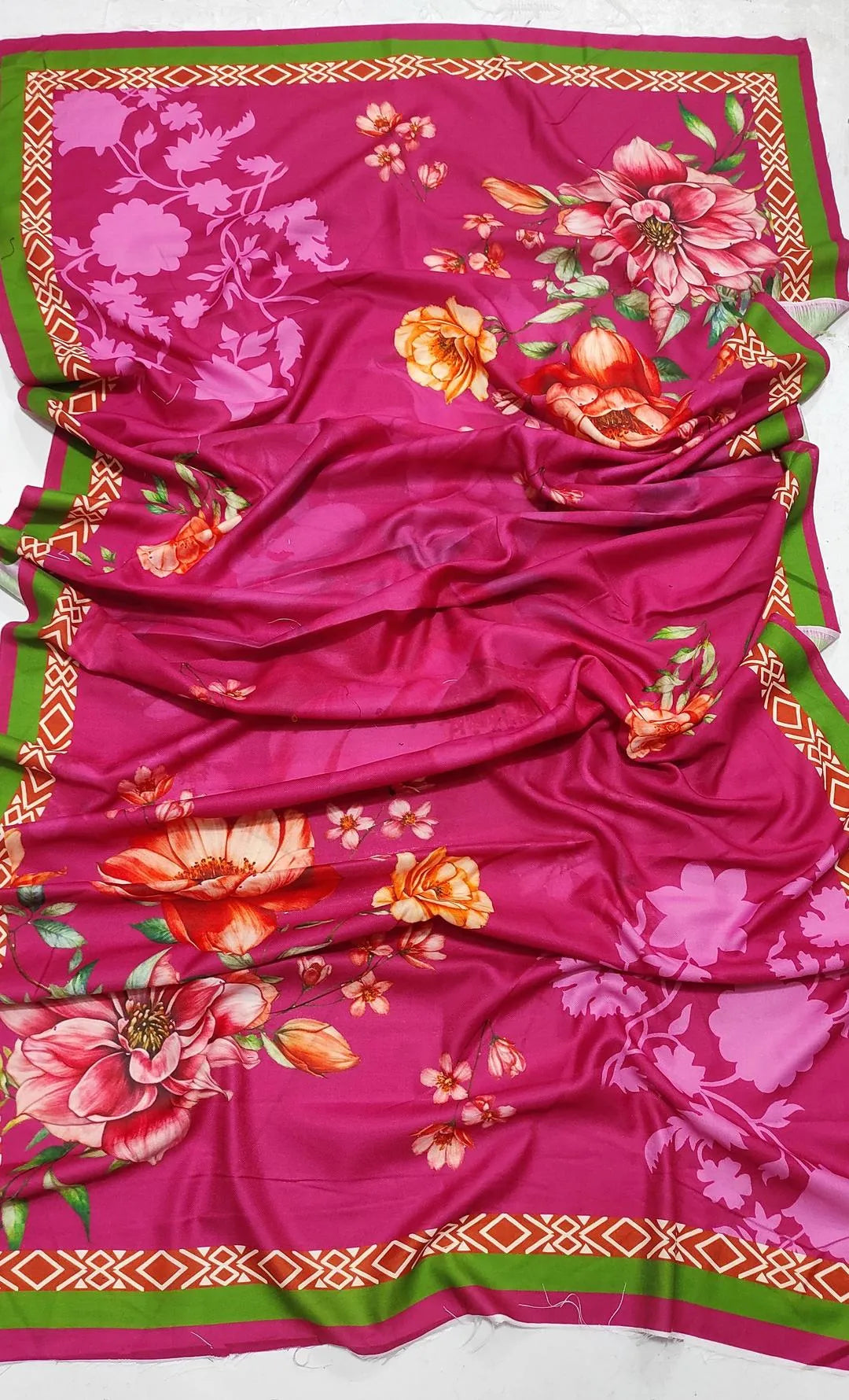Pink Embroidered 3-Piece Dhanak Suit for Women