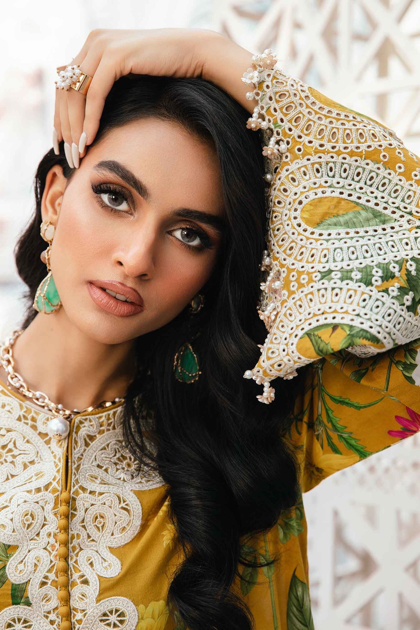 Printed Lawn 3-Piece Suit for Pakistani Women