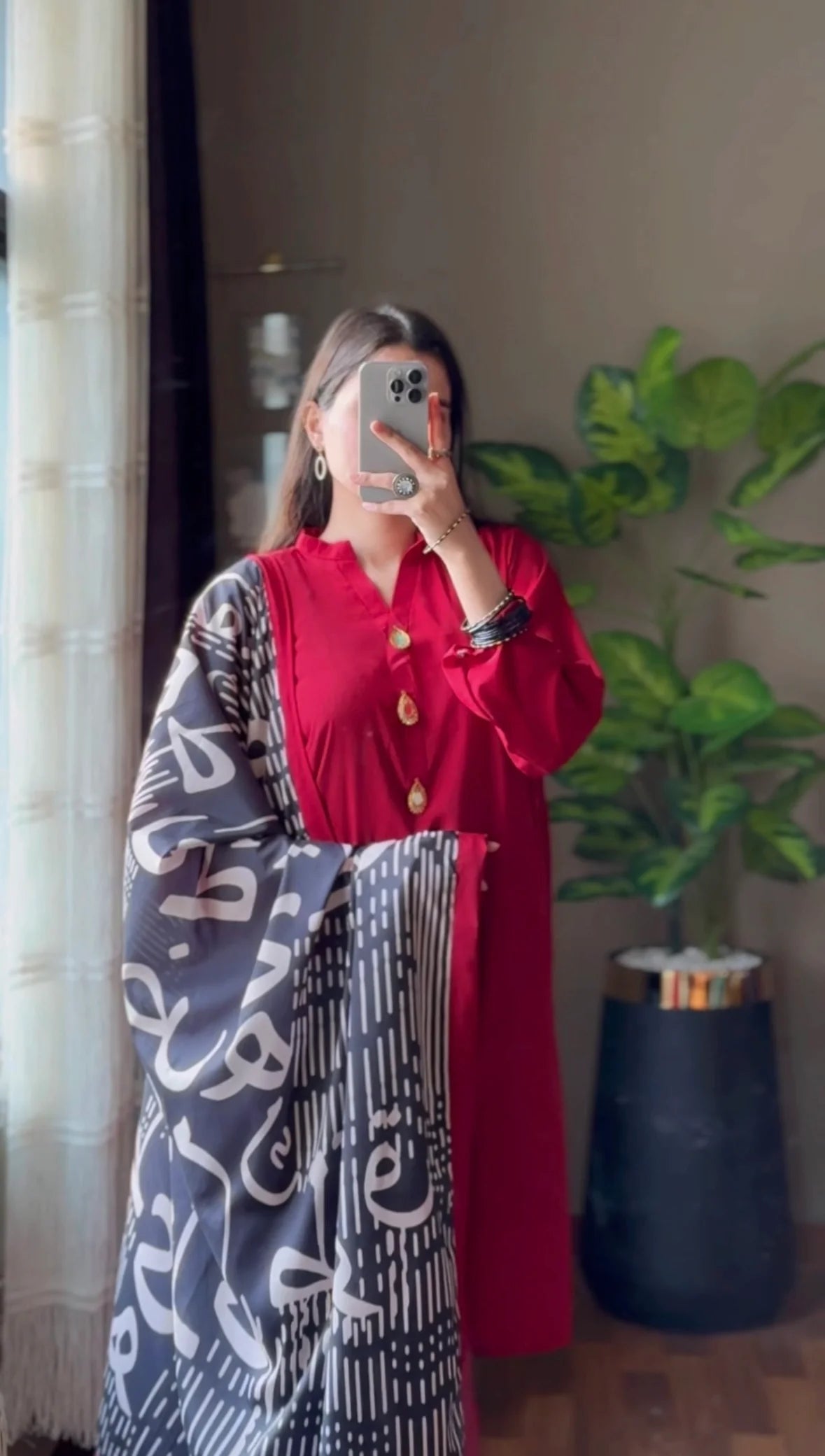 Premium Grip Silk 3-Piece Suit Set for Women | Stitched Shirt, Trouser & Printed Dupatta